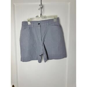 Nike Golf Women's Gray Baggy Cotton High Rise Shorts Athletic Resort Size 10